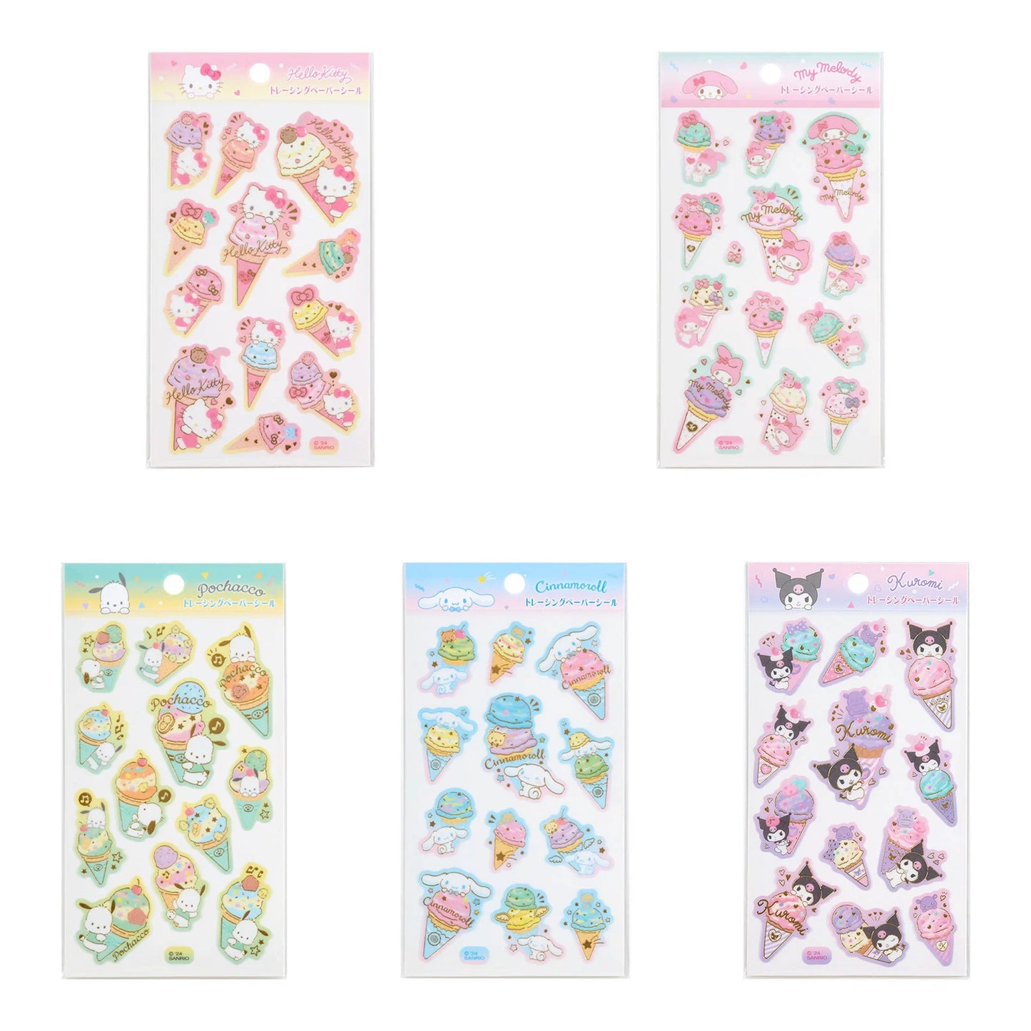 Sanrio Tracing paper sticker (ice party)
