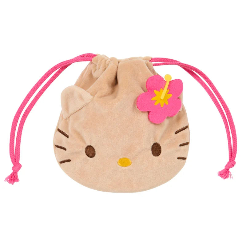 Sanrio Hello Kitty Stuffed toy drawstring bag (sunburn)