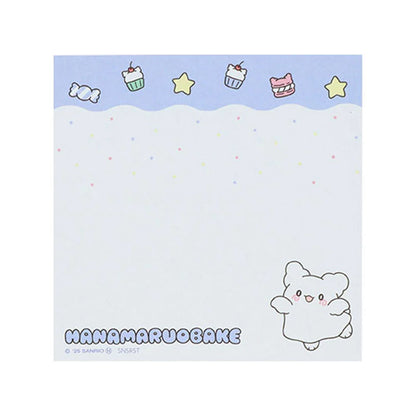 Sanrio Hanamaruobake Blue Square Memo (Pastel Sweets Pop)