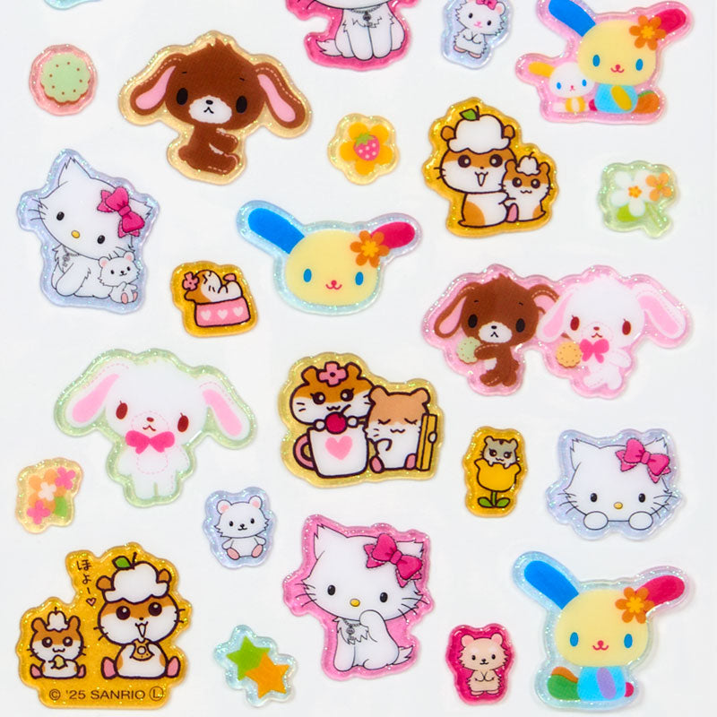 Sanrio Characters Resin filling Sticker with glitter (Heisei Design)