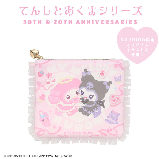 Sanrio Kuromi & My Melody  Flat Pouch (Angel and Devil)