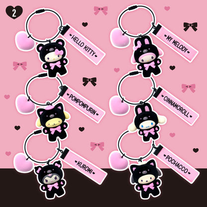 Sanrio Keychain (Makkuro Animaruzu)