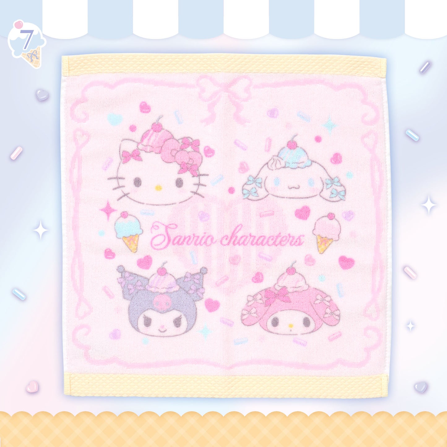 Sanrio Hand Towel (Dreamy Ice Parlour)