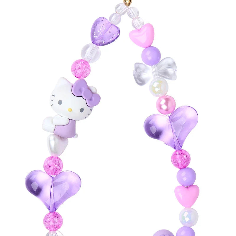 Sanrio Hello Kitty  90s phone strap (leopard) Purple