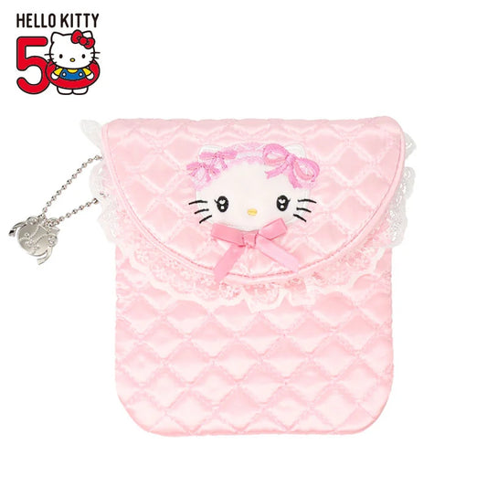Sanrio Hello Kitty Mini Pouch (Hello Kitty 50th Anniversary Quilt)