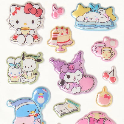 Sanrio Characters Pearl marshmallow Sticker (White)