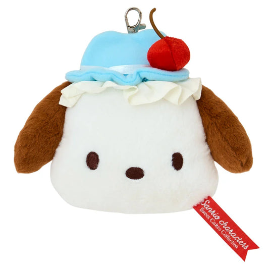 Sanrio Pochacco Face-shaped pass case (Sweet Cakes Collection)