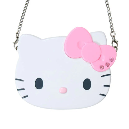 Sanrio Hello Kitty Pink Double-sided mirror with chain (I Love Hello Kitty)