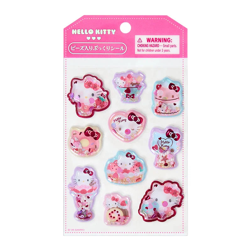Sanrio Plump Sticker with beads (Character sticker friend)