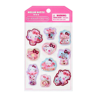Sanrio Plump Sticker with beads (Character sticker friend)