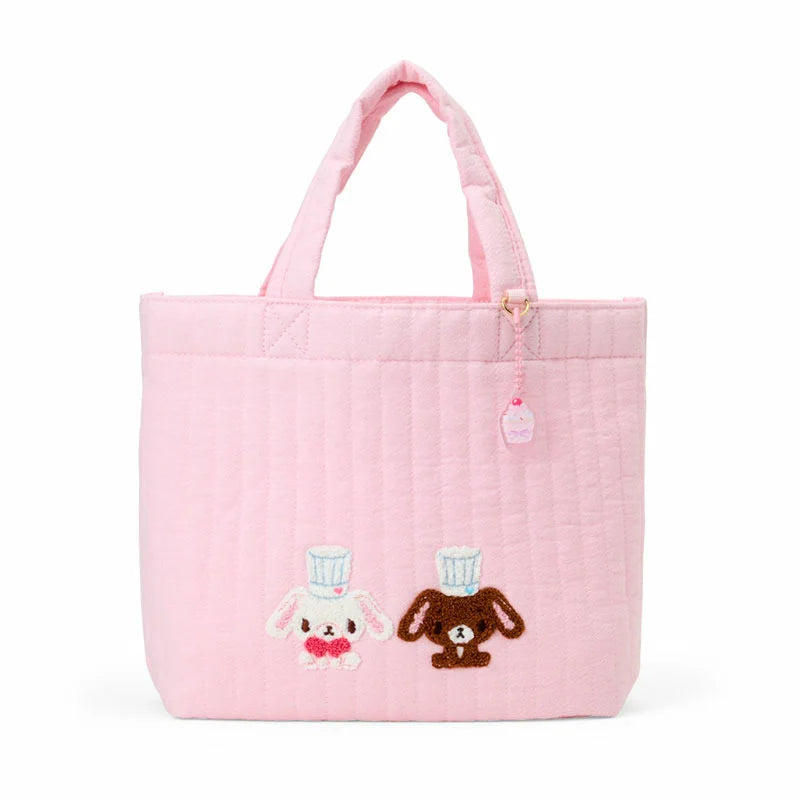 Sanrio Sugarbunnies Sagara Embroidery Pink Tote Bag (Love Sweets)