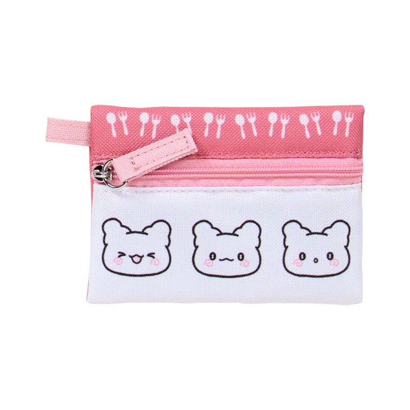 Sanrio Hanamaruobake 3 set pouches (Pastel Sweets Pop)
