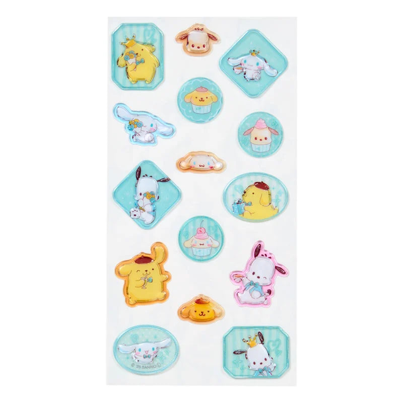 Sanrio Characters  Frosted glass-style Sticker (afternoon tea)