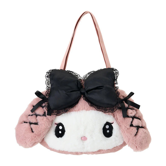 Sanrio My Melody Face-shaped tote bag (Midnight Melokuro Special)
