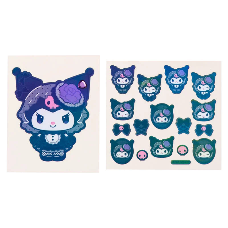 Sanrio Kuromi Sticker Set Gothic (Black Kuromi Mode)