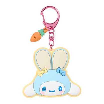 Sanrio Mirror rubber keychain Blind Box (Fluffy Ear Bunny Club)