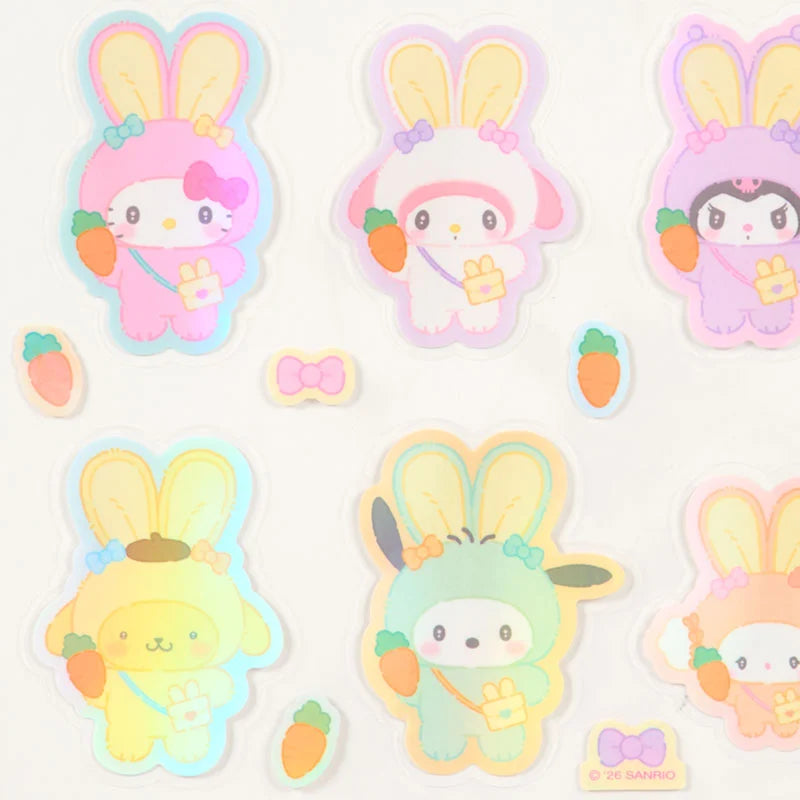 Sanrio Characters Sticker (Fluffy Ear Bunny Club)