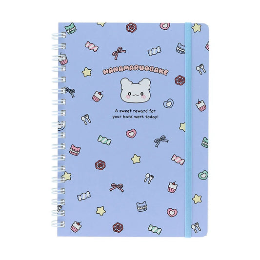 Sanrio Hanamaruobake B6 Ring Blue Notebook (Pastel Sweets Pop)
