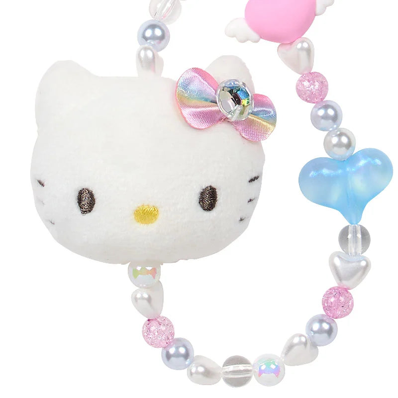 Sanrio Hello Kitty Face Mascot Strap Rainbow