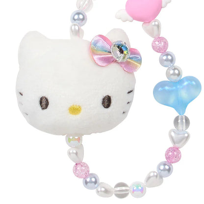 Sanrio Hello Kitty Face Mascot Strap Rainbow