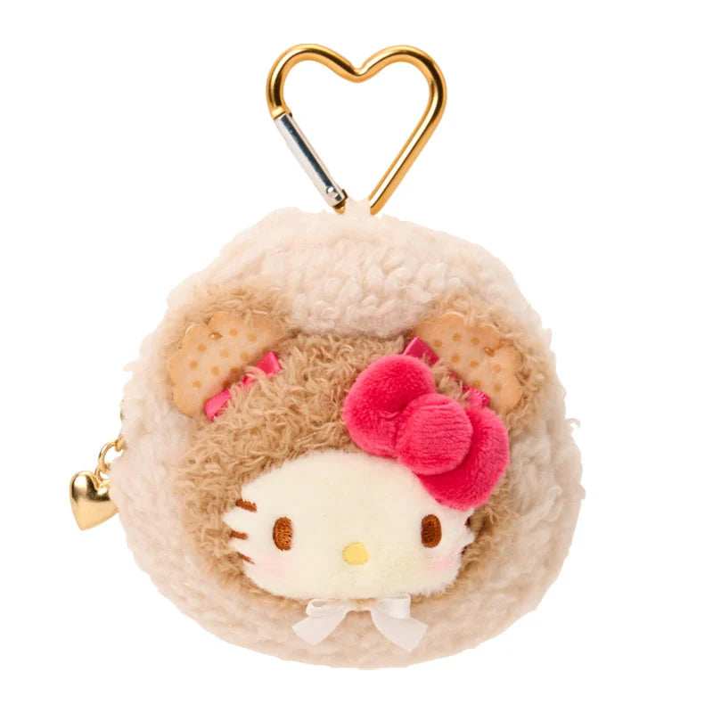 Sanrio Hello Kitty Mini pouch with carabiner (Cookie Mokomoko Bear)