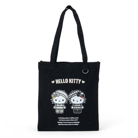 Sanrio Hello Kitty  Tote bag (black and white girly twin coordinate)