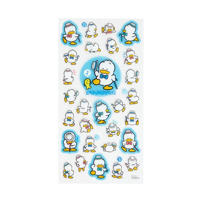 Sanrio Ahiruno Pekkle Sticker (in a good mood with singing and dancing)