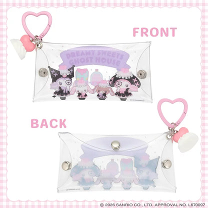 Sanrio multi-pouch with whipped cream charm (Dreamy Sweet Ghost House)