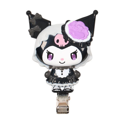 Sanrio Kurom Bangs clip  (Black Kuromi Mode)