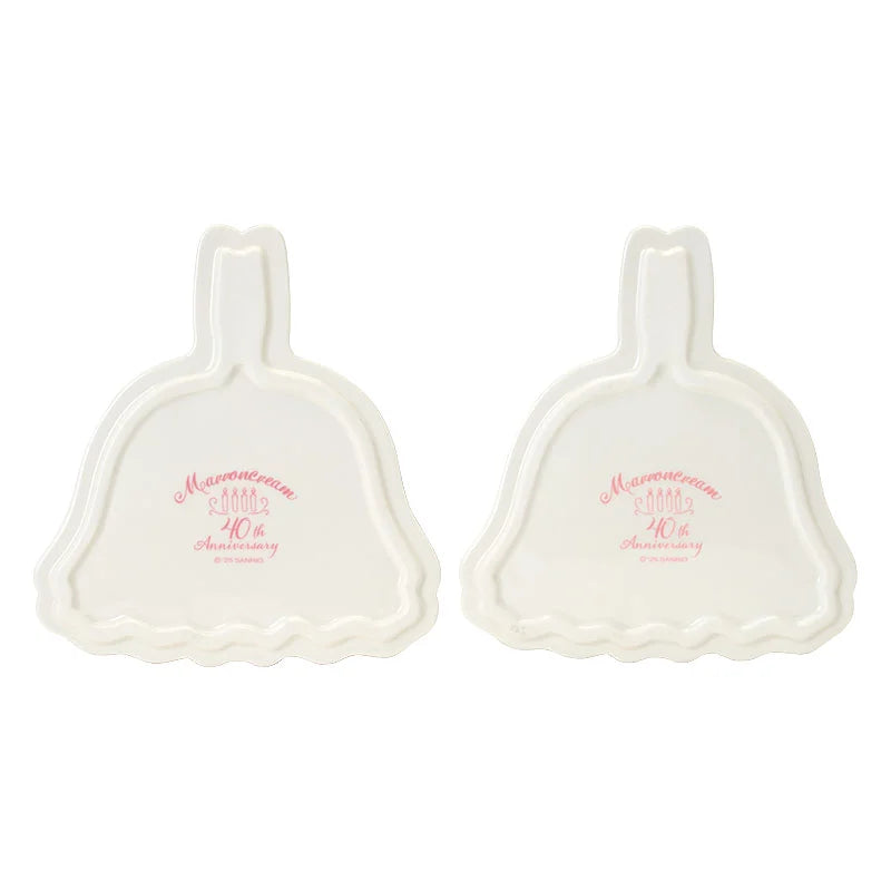 Sanrio Marroncream Character-shaped plate set (Marroncream Fashion Show)