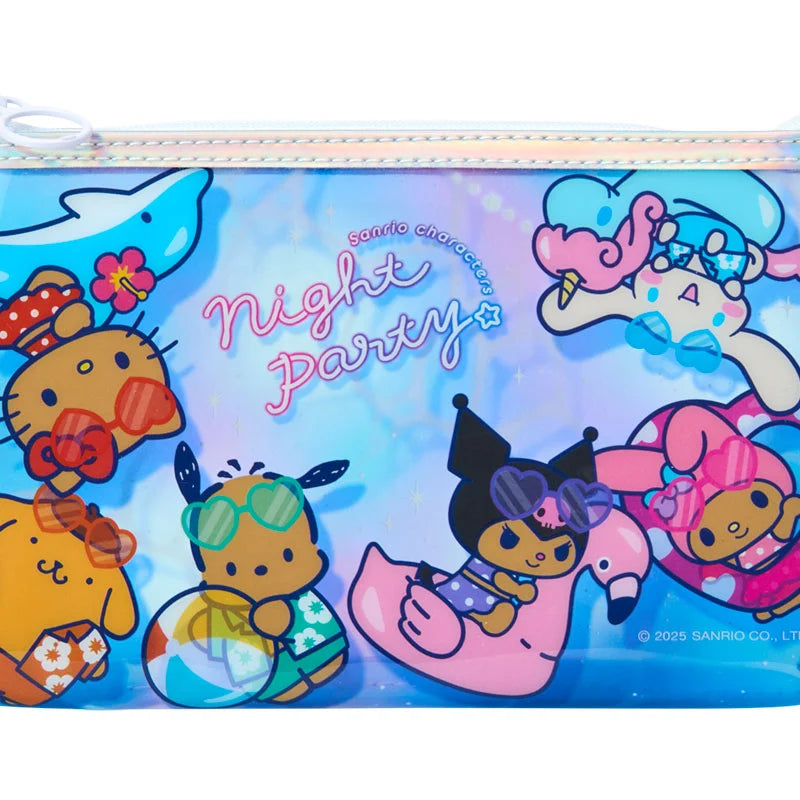 Sanrio Clear flat pen case (night party)