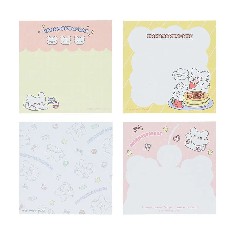 Sanrio Hanamaruobake Pink Square Memo (Pastel Sweets Pop)