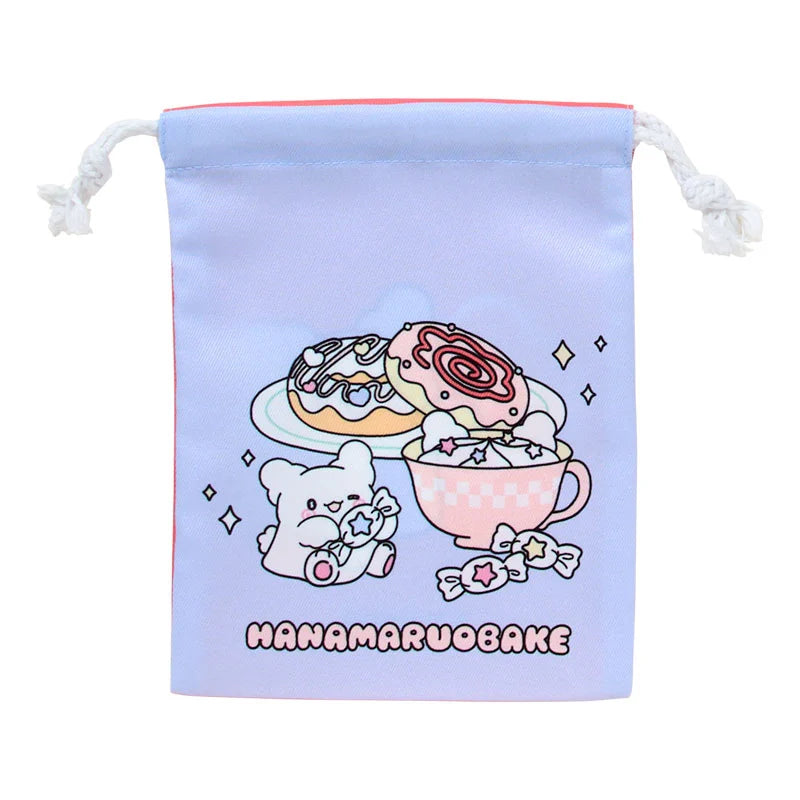 Sanrio Hanamaruobake Set of 3 drawstrings (Pastel Sweets Pop)