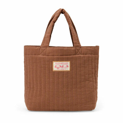 Sanrio Sugarbunnies Sagara Embroidery Brown Tote Bag (Love Sweets)