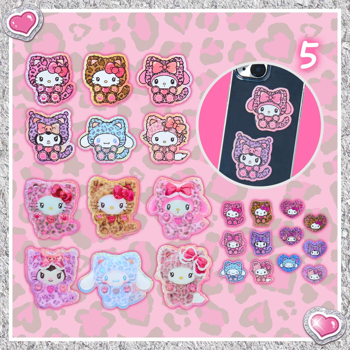 Sanrio Sticker set (Gyaru Cat)