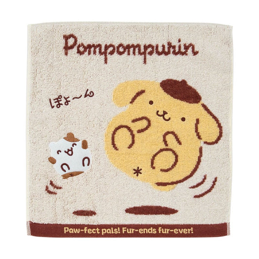 Sanrio Pompompurin Hand towel (Purin and Muffin Nakayoshi Time)