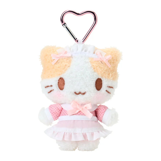 Sanrio Mashumaromitaina fuwa fuwa nyanko mascot with carabiner (Maid)