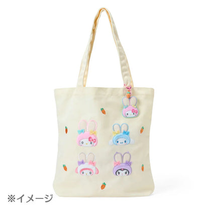 Sanrio Mirror rubber keychain Blind Box (Fluffy Ear Bunny Club)