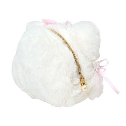 Sanrio Charmy Kitty Face-shaped pouch (white frill)