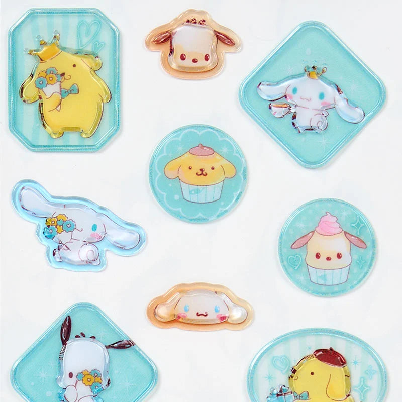 Sanrio Characters  Frosted glass-style Sticker (afternoon tea)