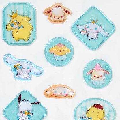 Sanrio Characters  Frosted glass-style Sticker (afternoon tea)