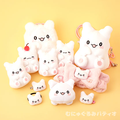 Sanrio Hanamaruobake Die-cut boa drawstring bag