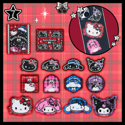 Sanrio Sticker Set  (Sweet Rock 'n' Check)