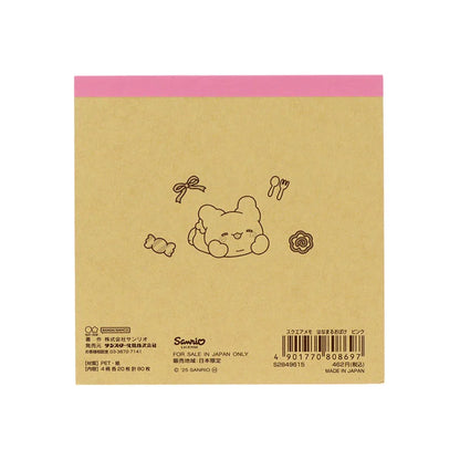 Sanrio Hanamaruobake Pink Square Memo (Pastel Sweets Pop)
