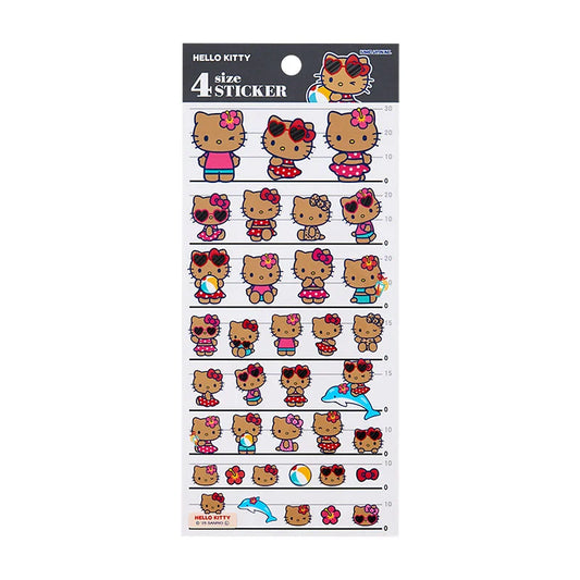 Sanrio Hello Kitty  4 size stickers (night party)