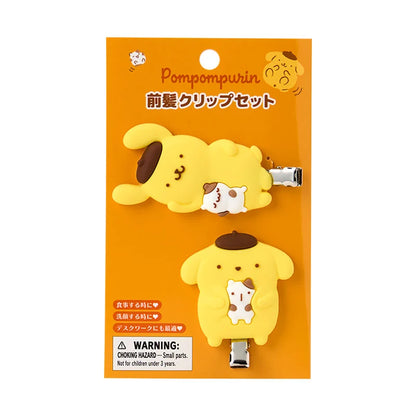Sanrio Pompompurin Bangs clip set (Purin and muffin Nakayoshi time)