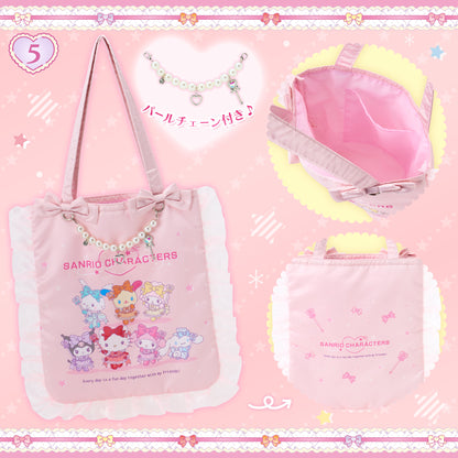 Sanrio Characters Tote bag (colorful dress)