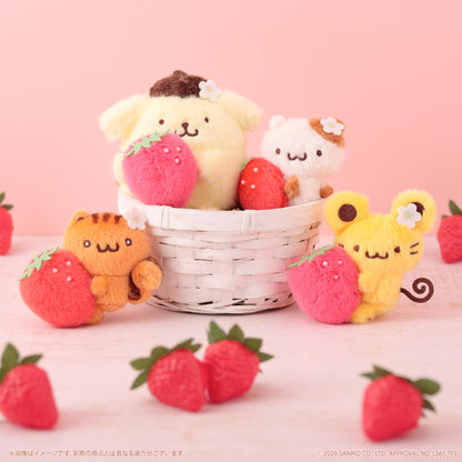 [Pre-order] Pompompurin Strawberry Friends Boa-mascot holder