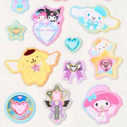 Sanrio Characters Jewel Marshmallow Stickers (Pink)