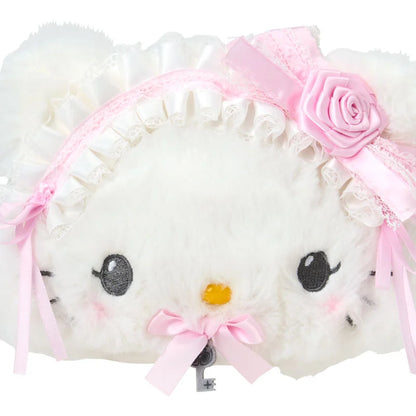 Sanrio Charmy Kitty Face-shaped pouch (white frill)